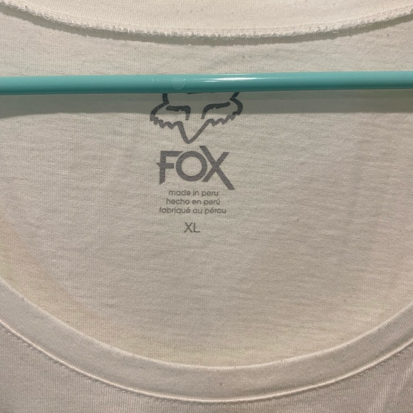 White & Neon Fox Tee - Picture 4 of 4